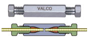 Valco reducing unions for UHPLC